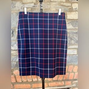 Navy TH pencil skirt